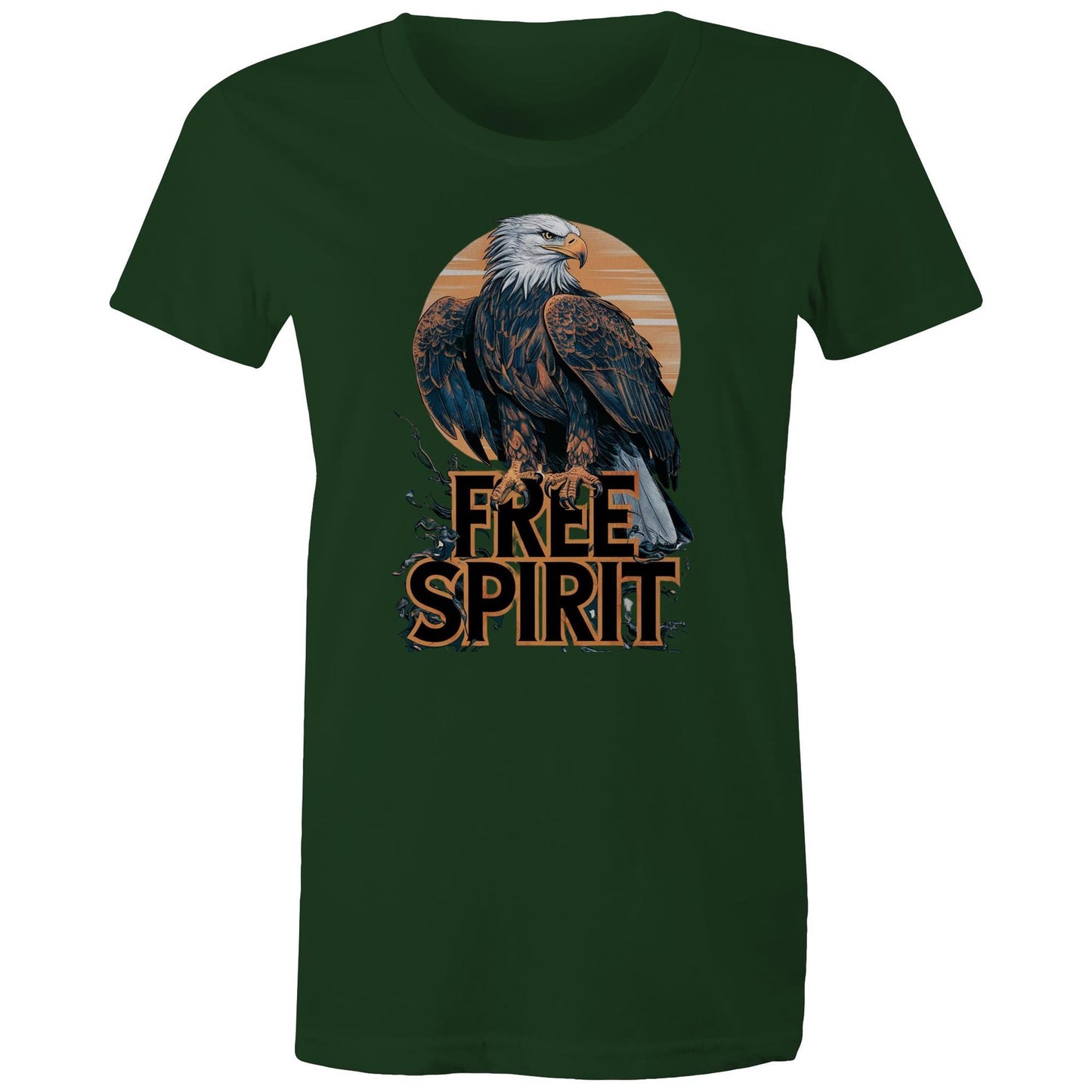 Womens Earthfolk T shirt - Free Spirit - The Crescent Moon