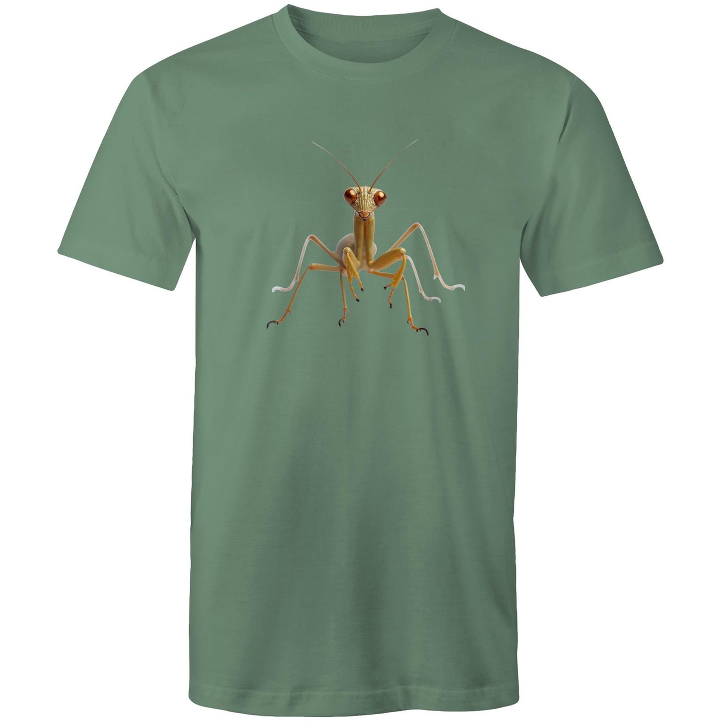 Men's Earthfolk Printed T shirt - Praying Mantis - The Crescent Moon