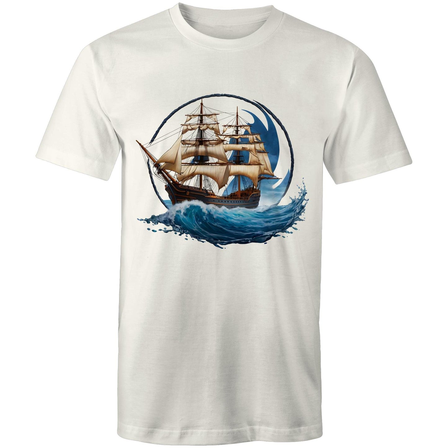 Men's Earthfolk T shirt - Ahoy me Hearties - The Crescent Moon