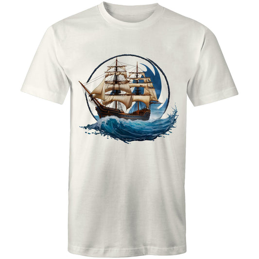 Men's Earthfolk T shirt - Ahoy me Hearties - The Crescent Moon