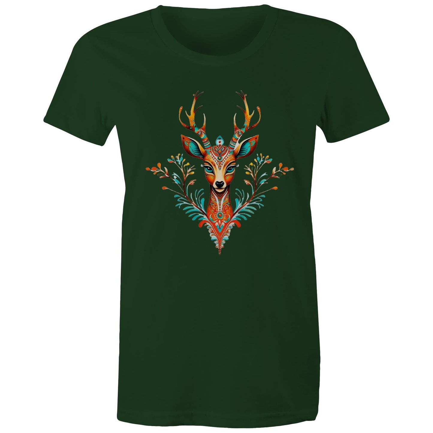Women's Earthfolk T shirt - Spirit Animal - The Crescent Moon