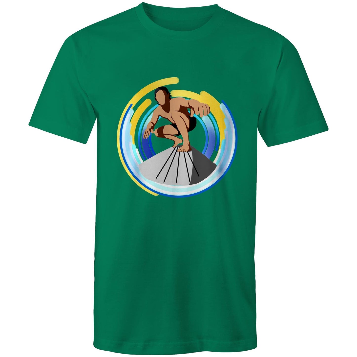 Men's Earthfolk T shirt - Green Room - The Crescent Moon