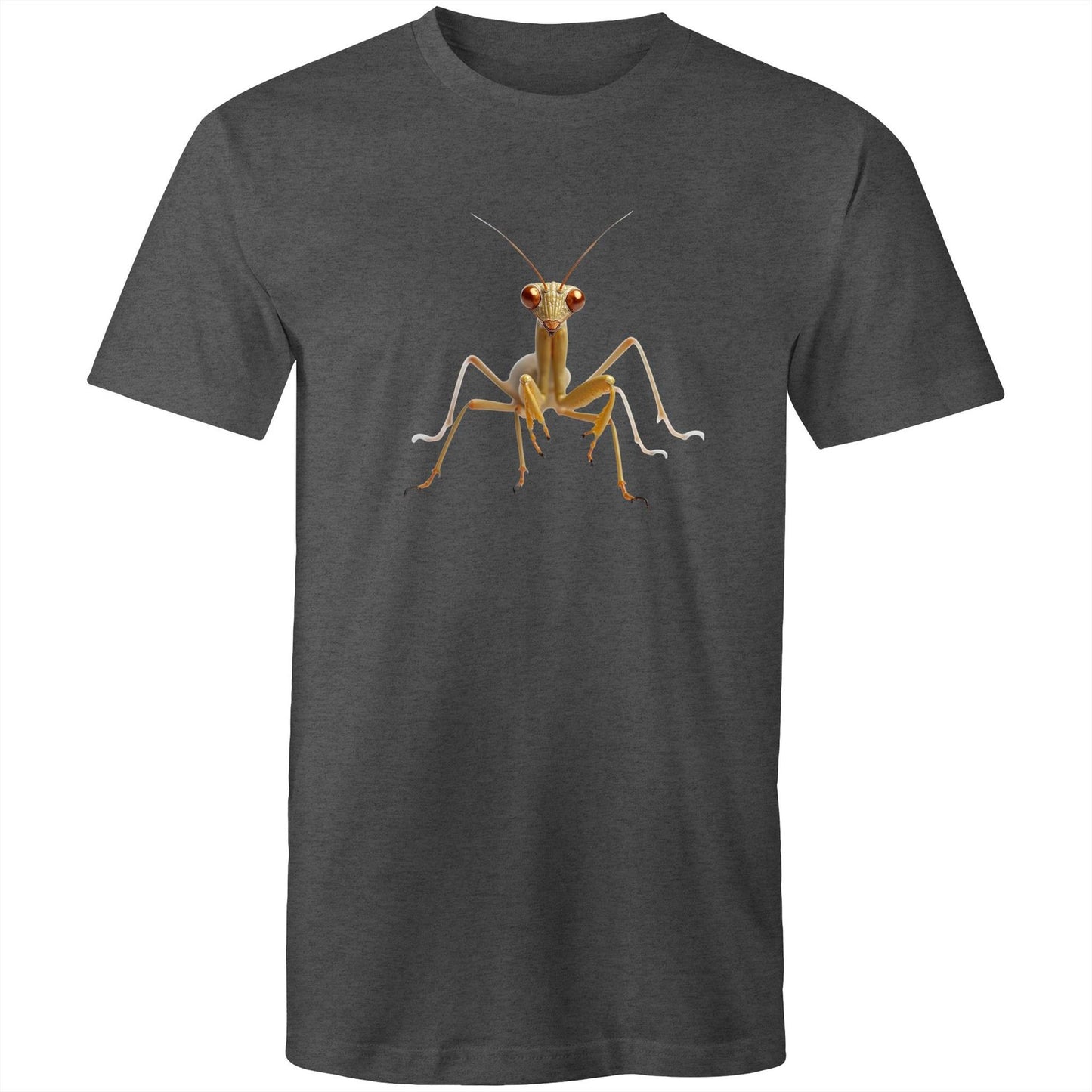 Men's Earthfolk Printed T shirt - Praying Mantis - The Crescent Moon