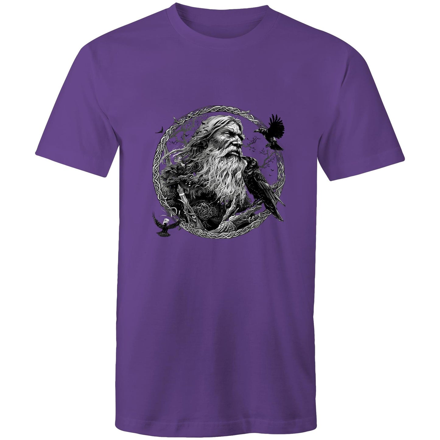 Earthfolk Printed T shirt - Mens Relaxed Fit - Odin - The Crescent Moon