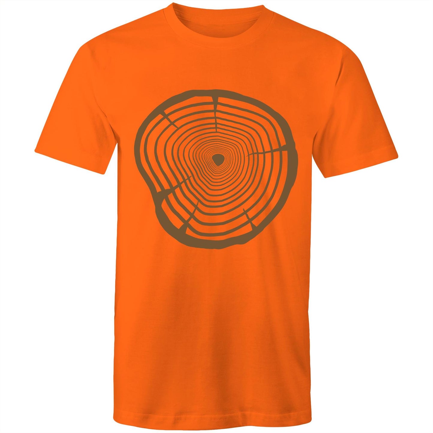 Men's Earthfolk T shirt - Wood Grain - The Crescent Moon
