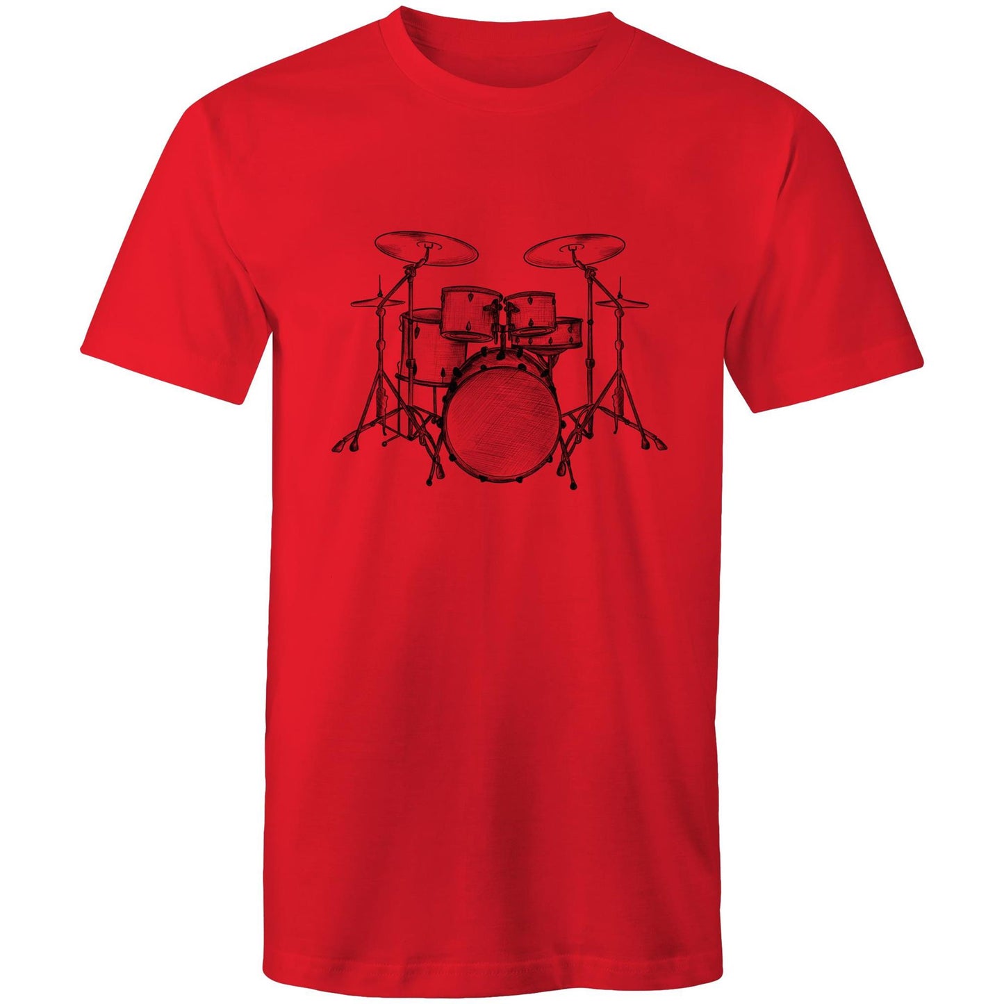 Men's Earthfolk T shirt - Vintage Drum Kit - The Crescent Moon