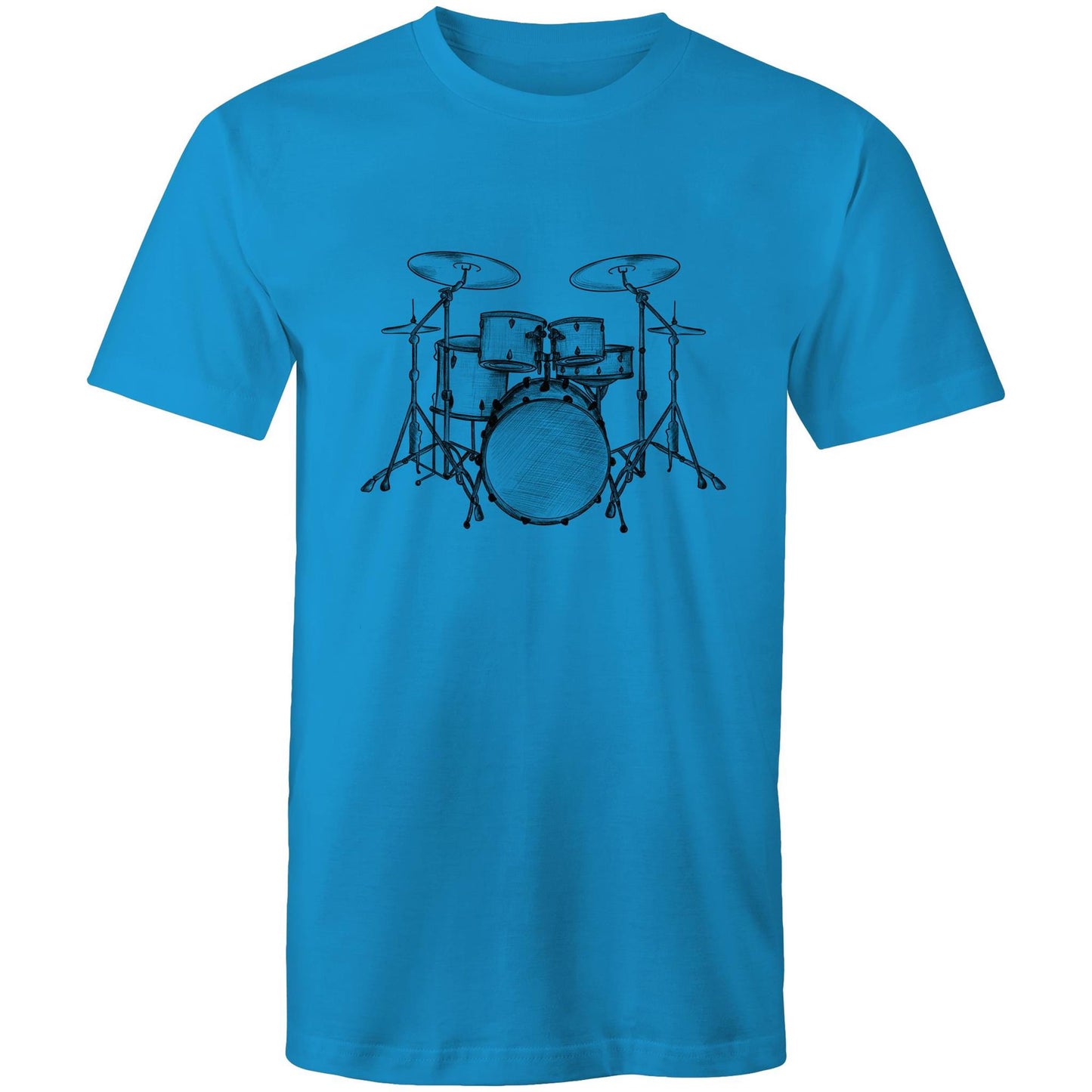 Men's Earthfolk T shirt - Vintage Drum Kit - The Crescent Moon