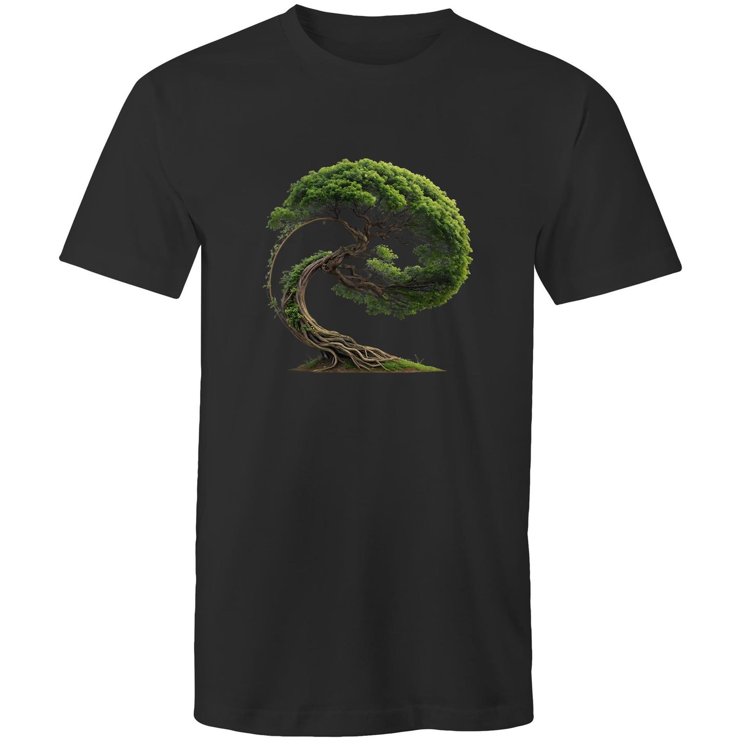 Men's Earthfolk T shirt - Swept in Motion - The Crescent Moon
