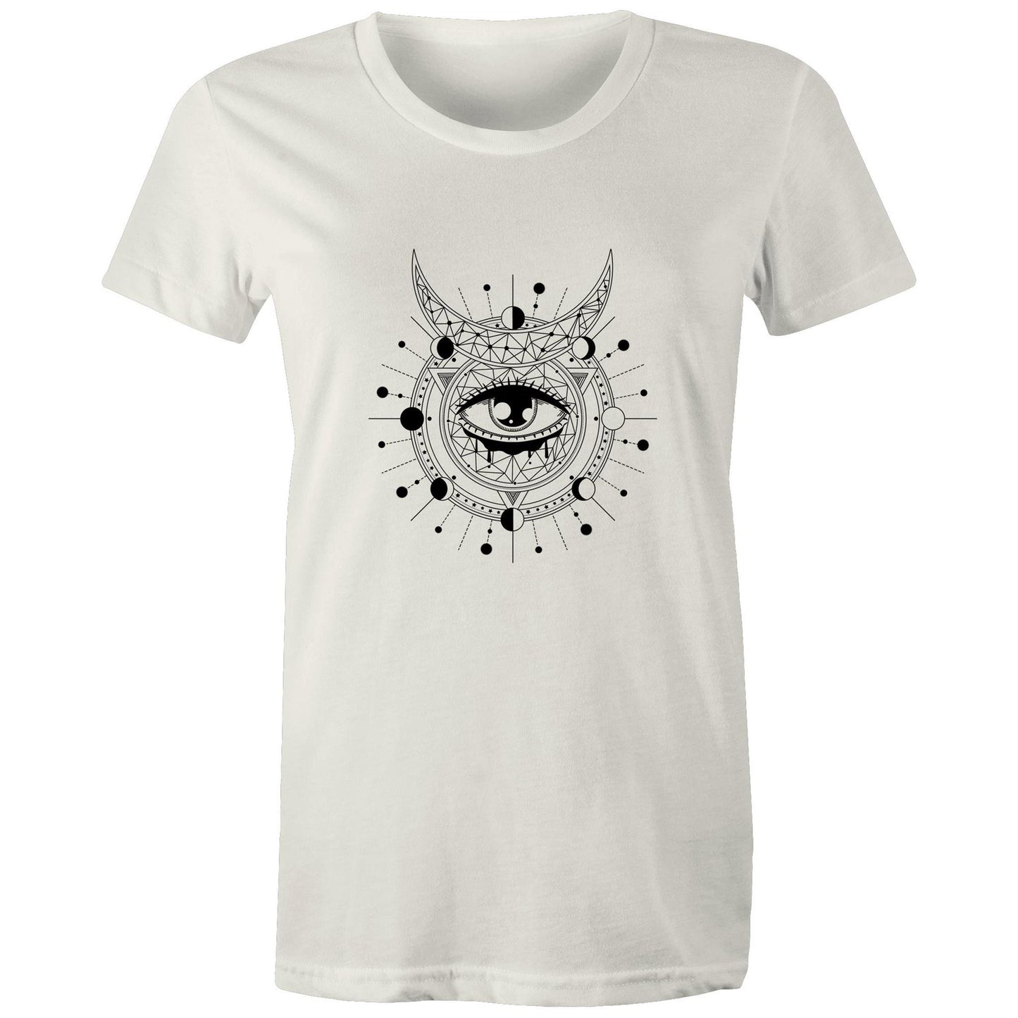 Women's Earthfolk T shirt - Divination - The Crescent Moon