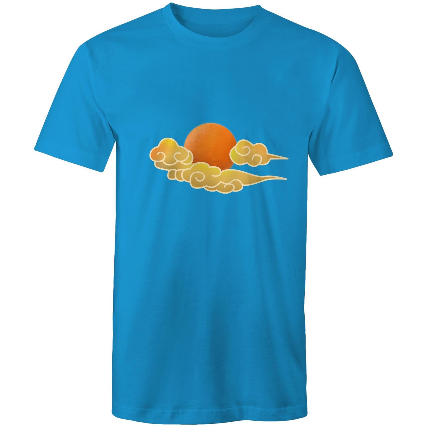 Men's Earthfolk T shirt - Cloud Swirl - The Crescent Moon