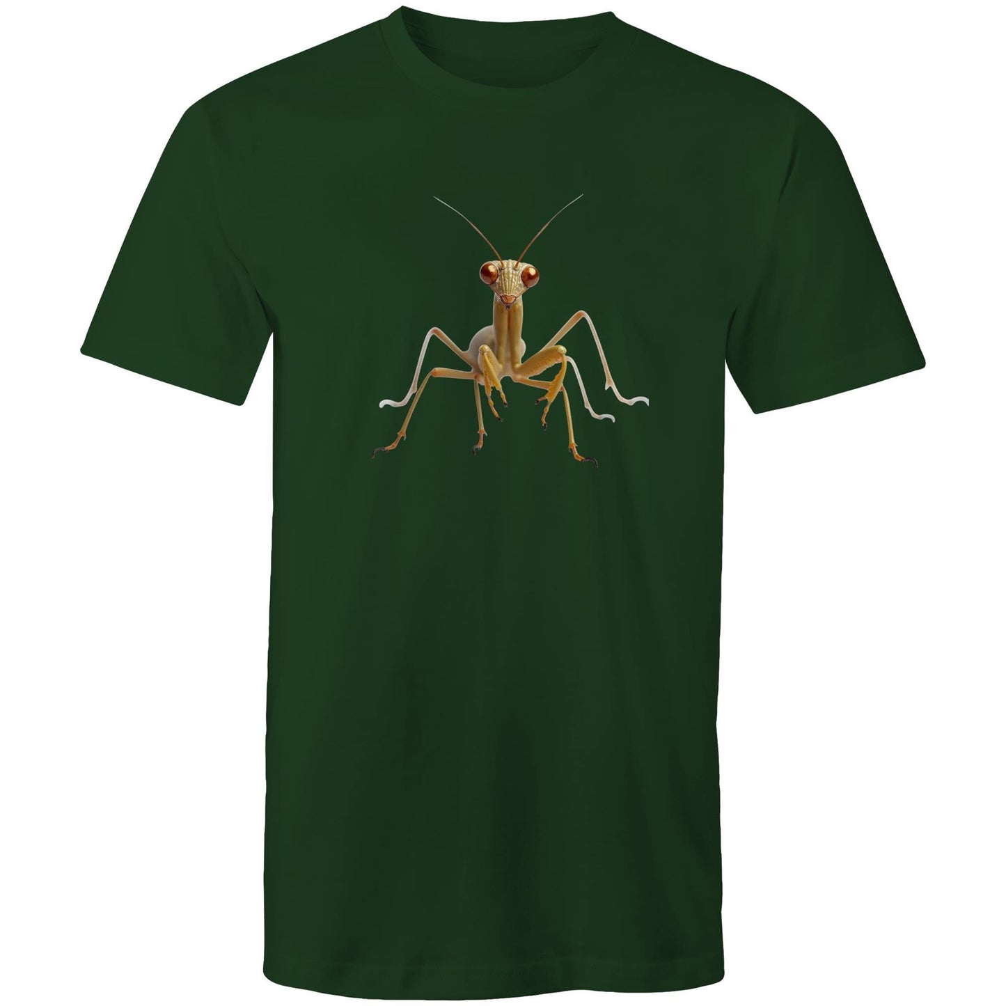 Men's Earthfolk Printed T shirt - Praying Mantis - The Crescent Moon