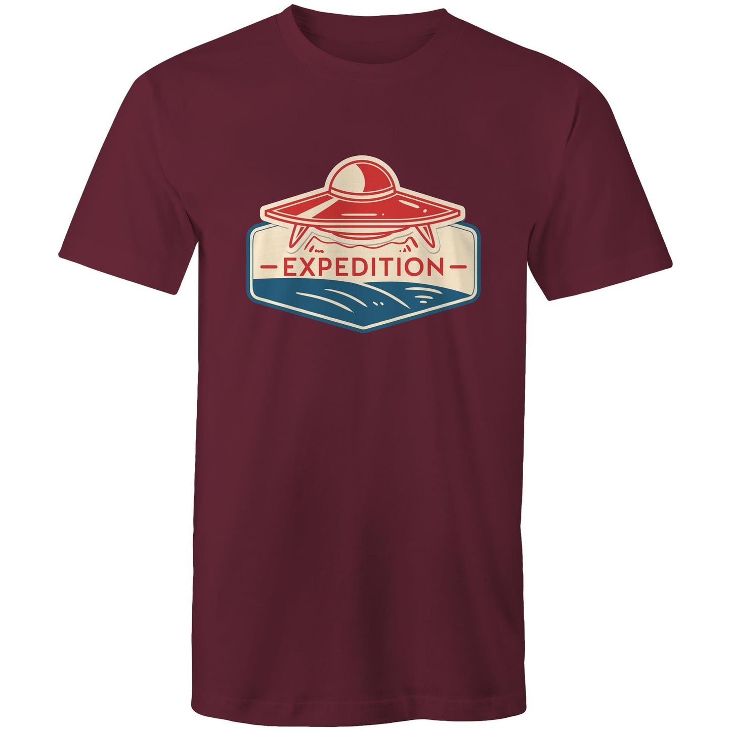 Men's Earthfolk T shirt - Alien Expedition - The Crescent Moon