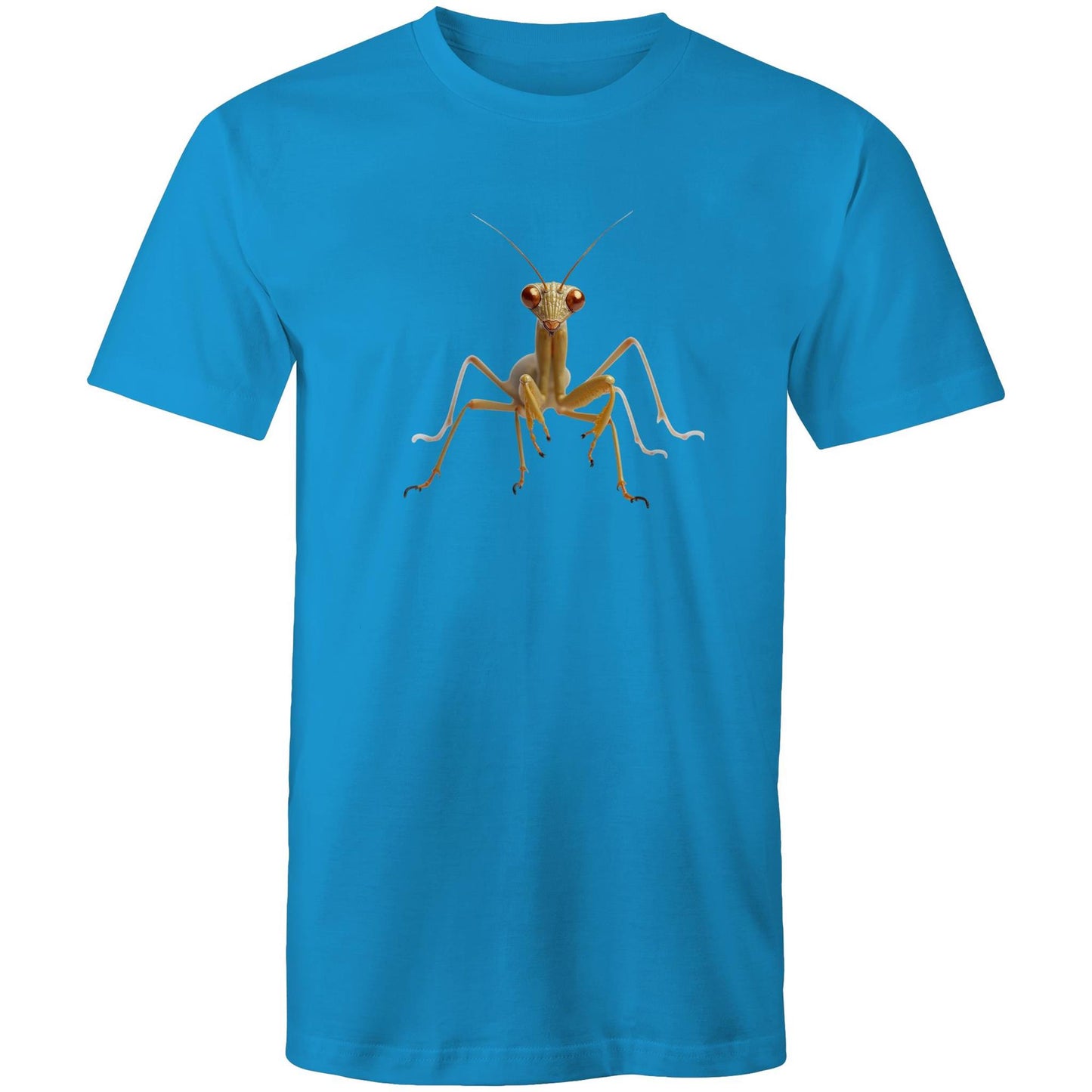 Men's Earthfolk Printed T shirt - Praying Mantis - The Crescent Moon