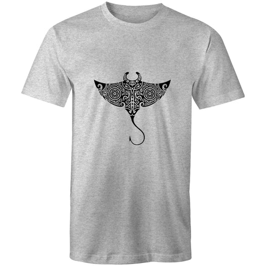 Men's Earthfolk T shirt - Totem Sting Ray - The Crescent Moon