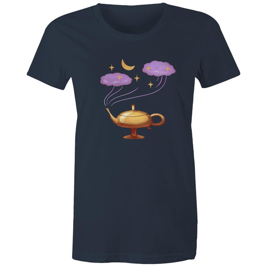 Women's Earthfolk T shirt - 3 Wishes - The Crescent Moon