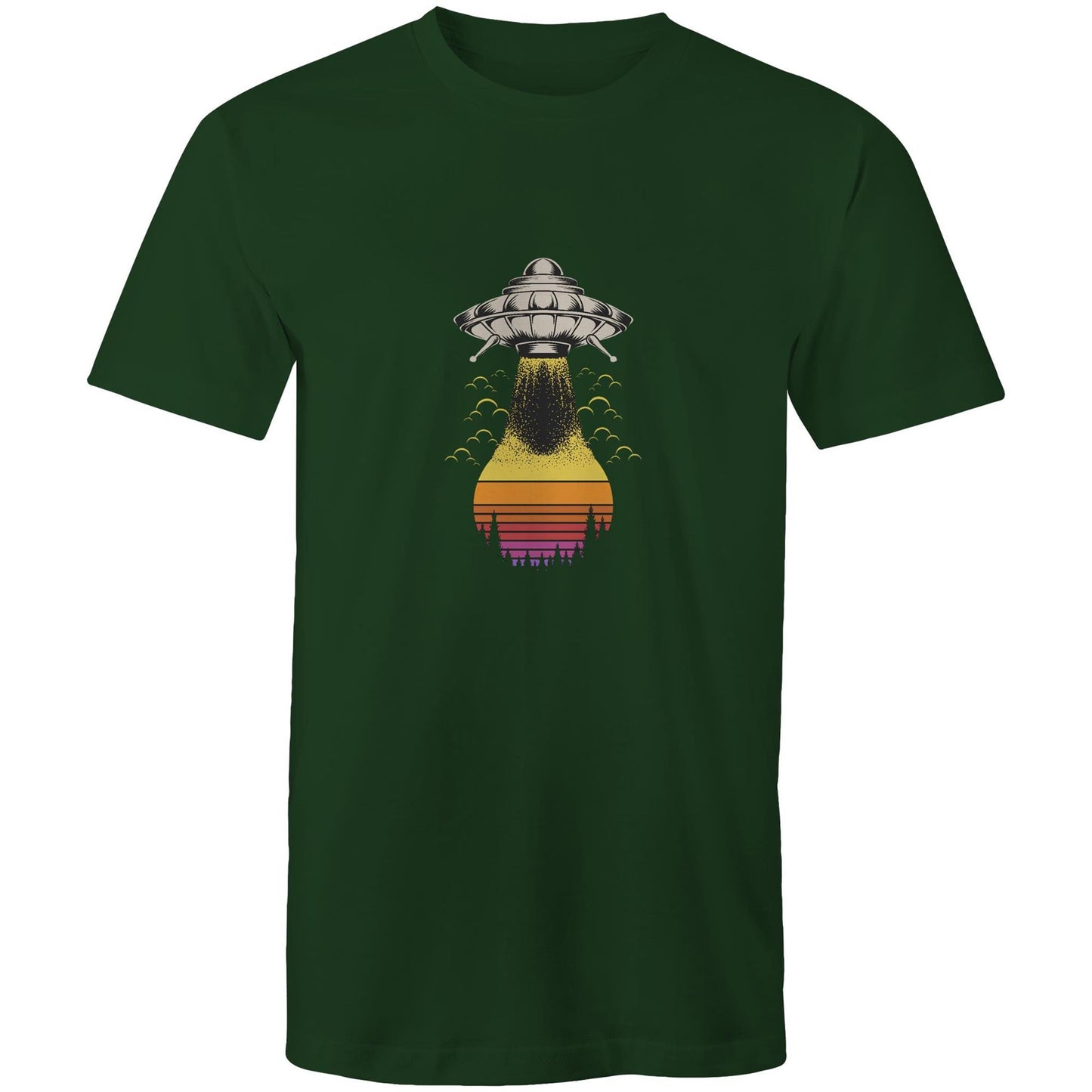 Men's Earthfolk Printed T shirt - Alien Summer - The Crescent Moon