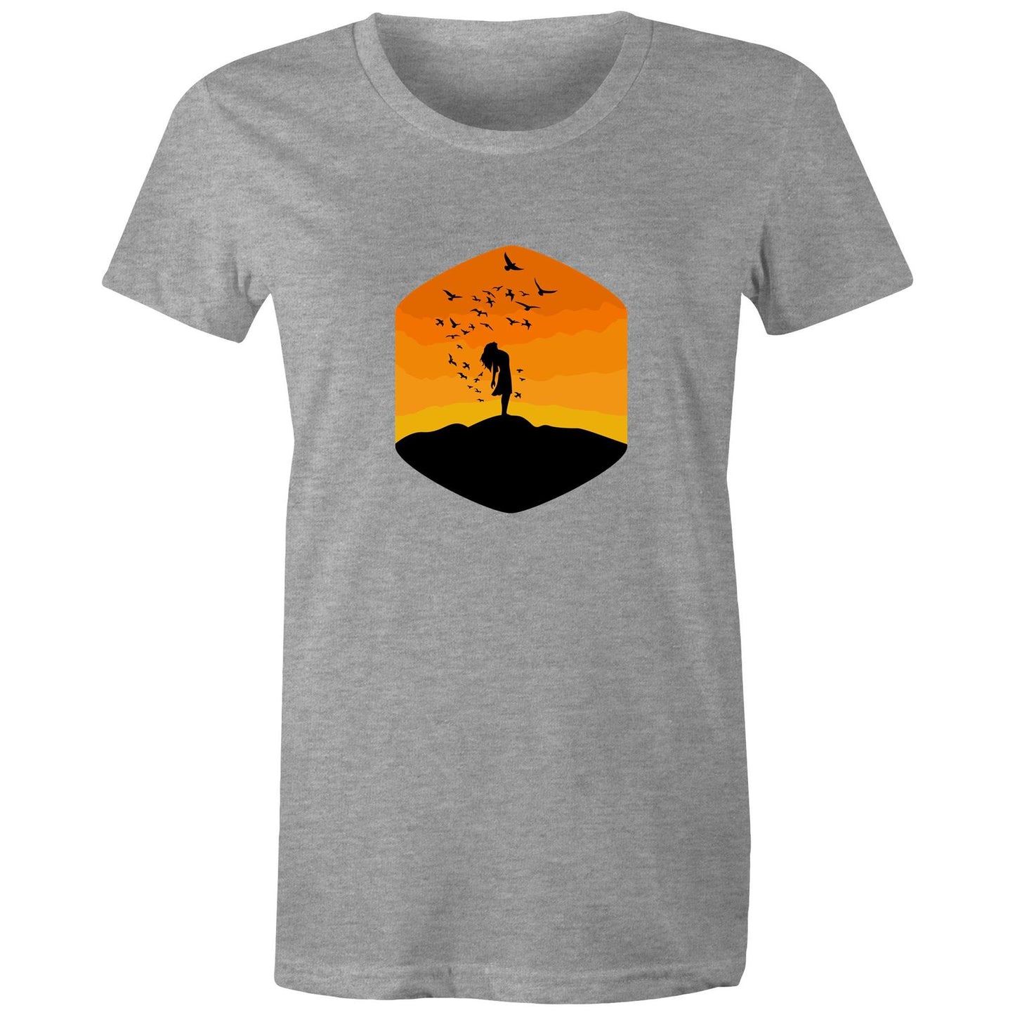 Women's Earthfolk Printed T shirt - Freedom