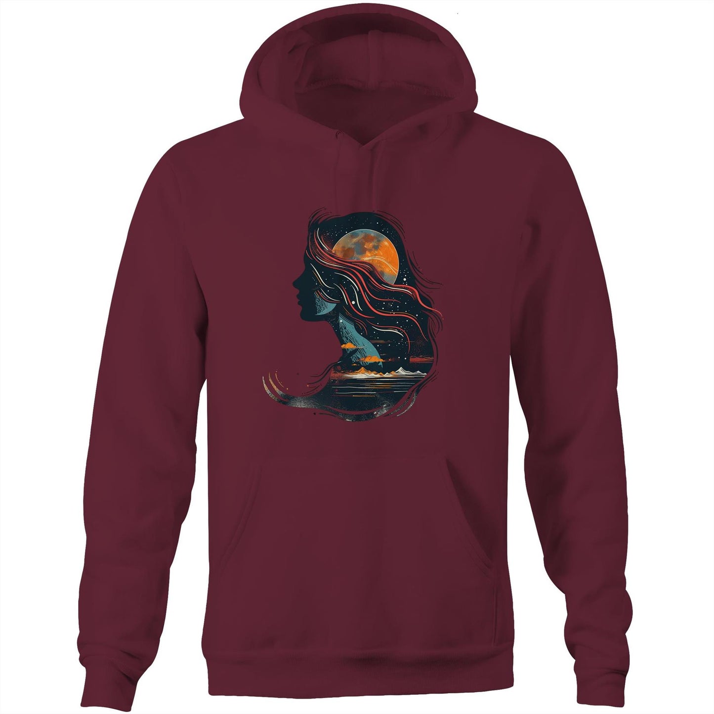 Unisex Earthfolk Hoodie - Child of the Universe - The Crescent Moon