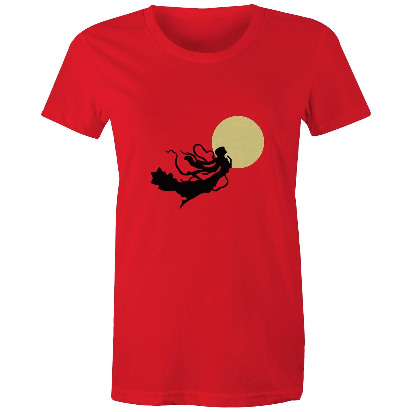 Women's Earthfolk T shirt - Autumn Goddess - The Crescent Moon