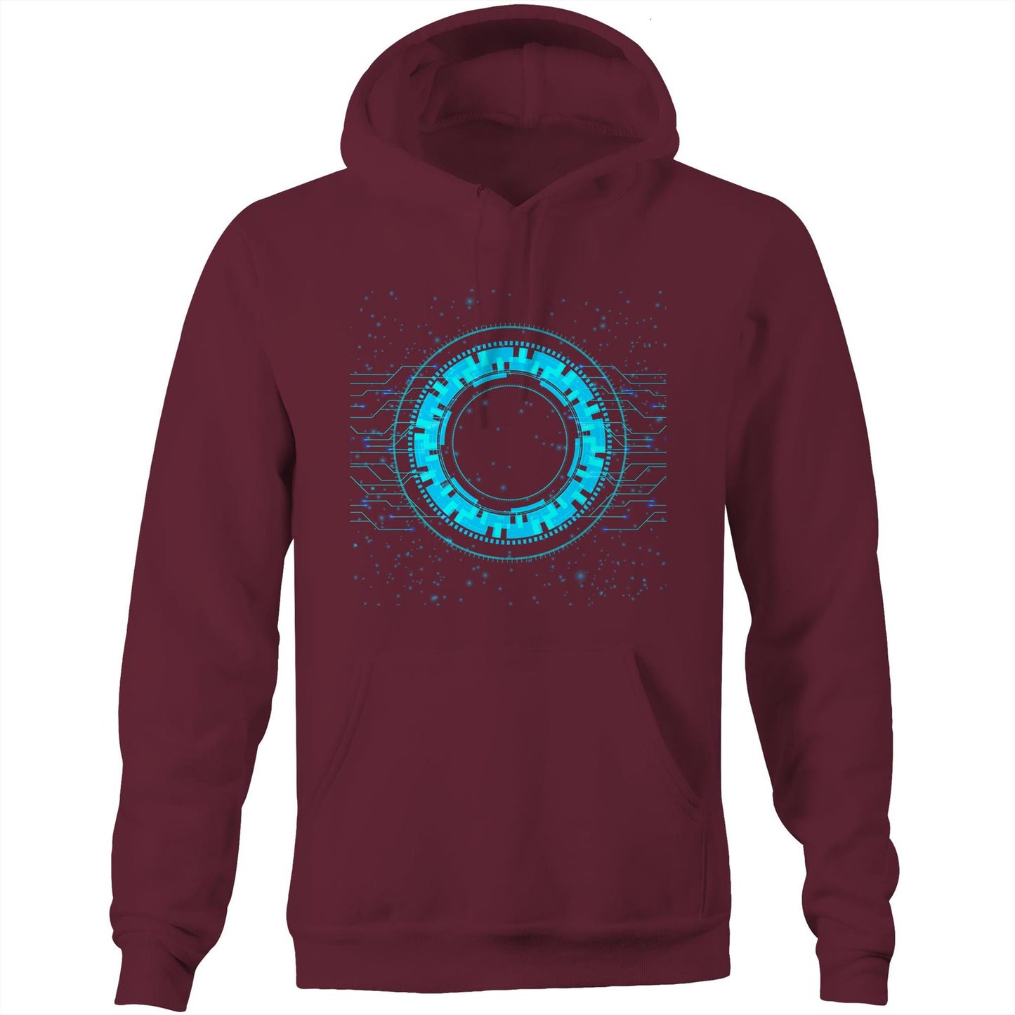 Unisex Earthfolk Hoodie - Reality of Technology - The Crescent Moon