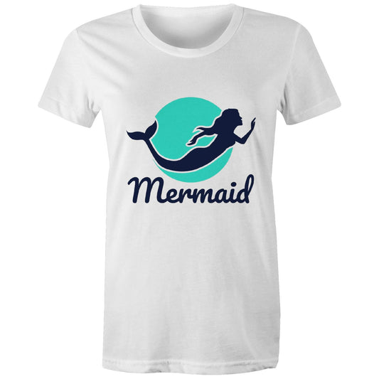 Women's Earthfolk Printed T shirt - Mermaid - The Crescent Moon