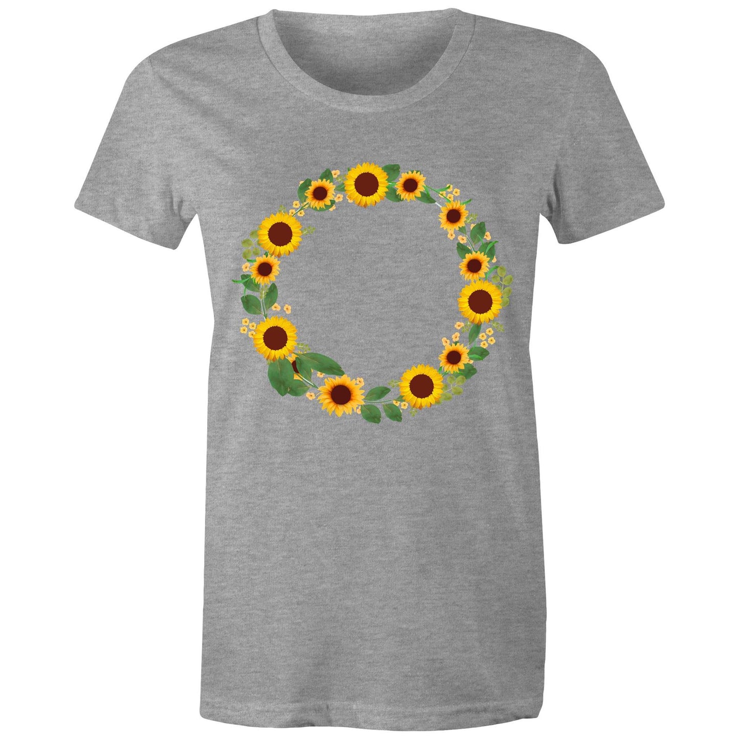 Women's Earthfolk T shirt - Sunflower Fairy Ring - The Crescent Moon