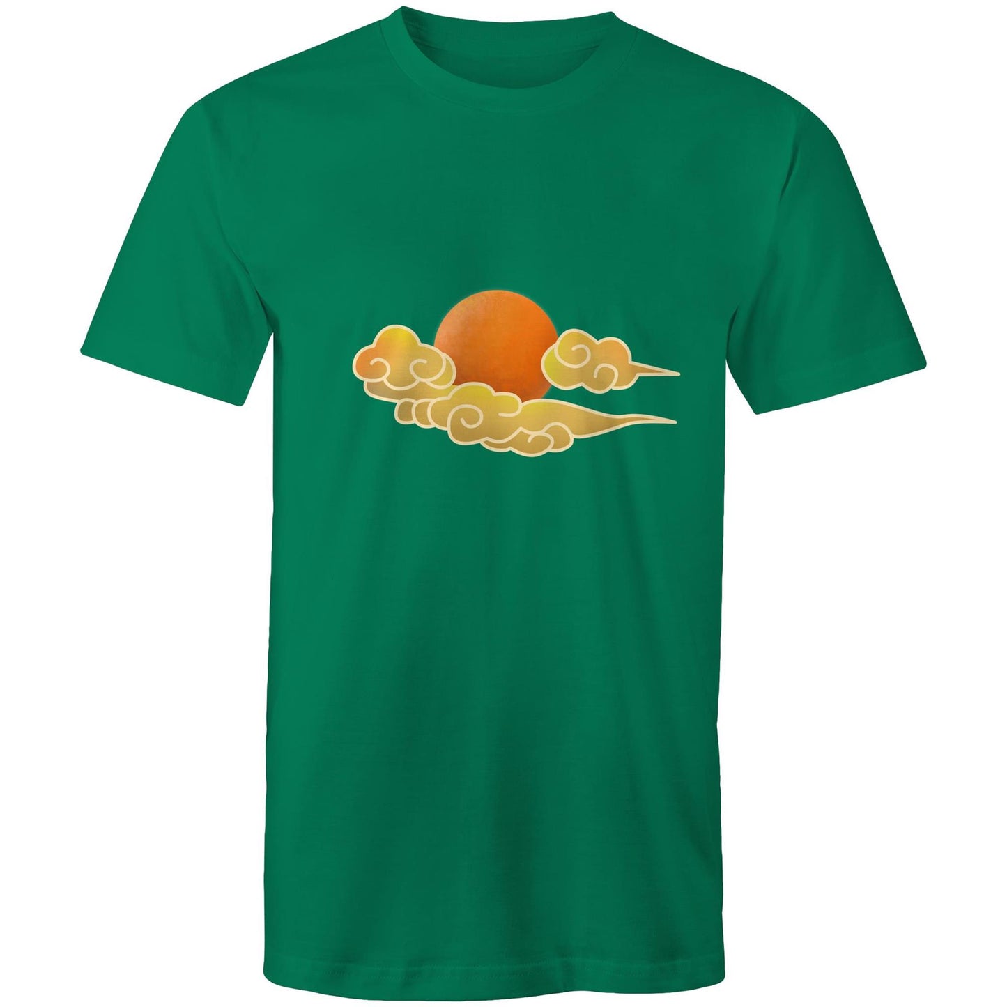 Men's Earthfolk T shirt - Cloud Swirl - The Crescent Moon