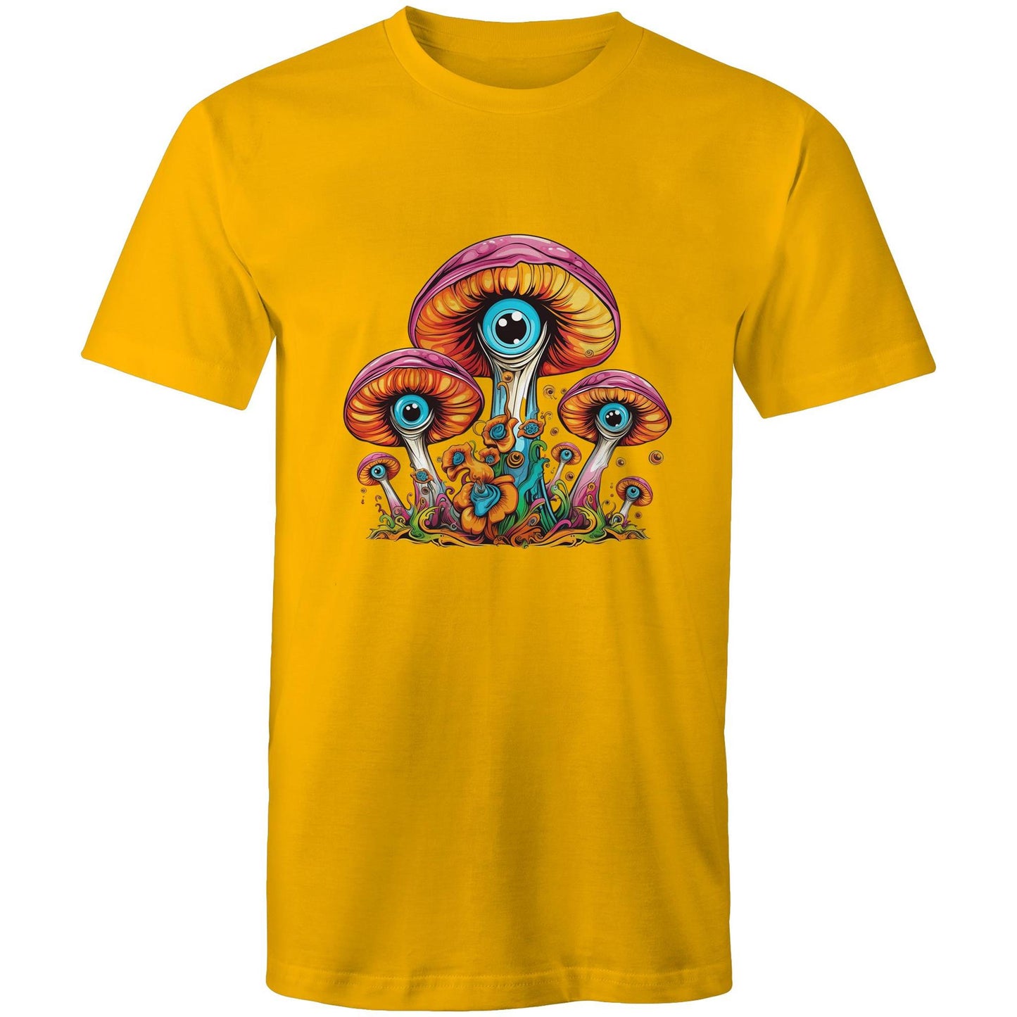 Men's Earthfolk T shirt - Psychedelic Mushroom - The Crescent Moon