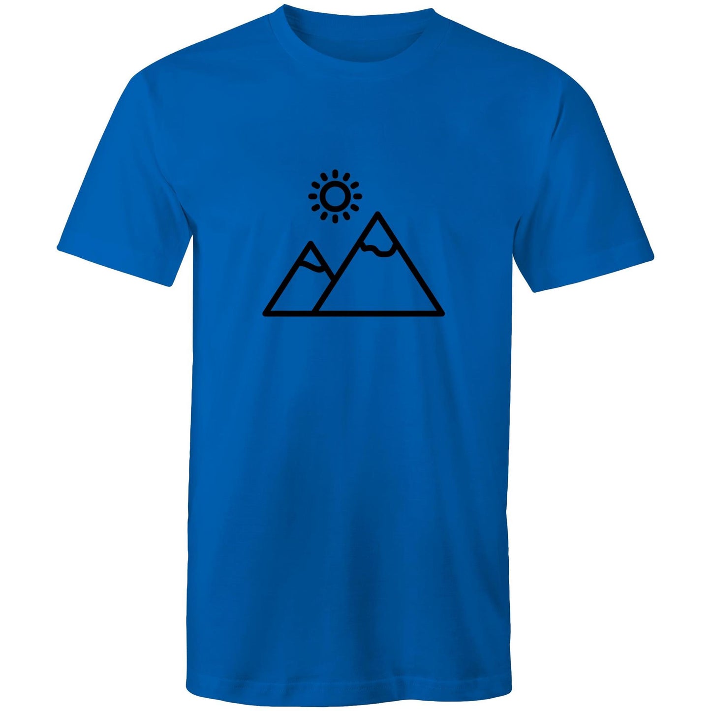 Men's Earthfolk T shirt - Monchrome Mountain - The Crescent Moon
