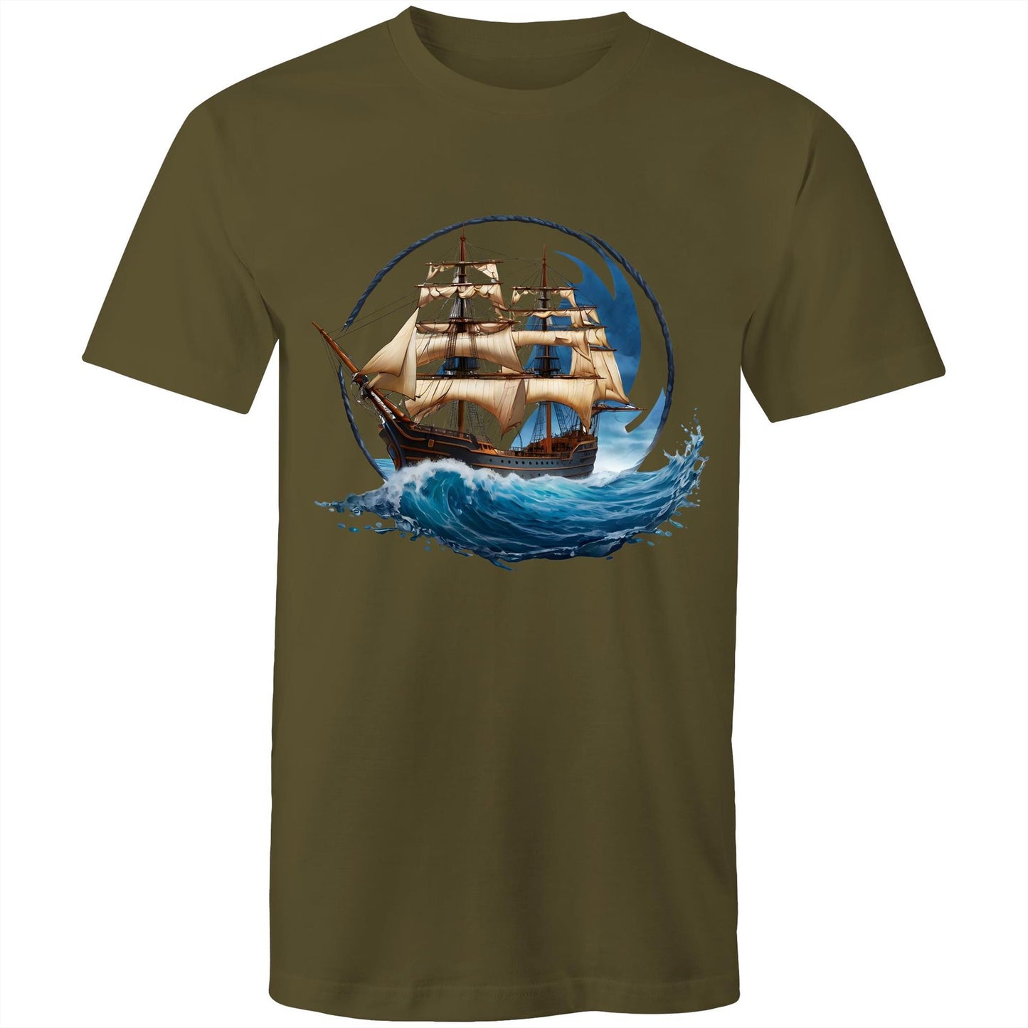 Men's Earthfolk T shirt - Ahoy me Hearties - The Crescent Moon