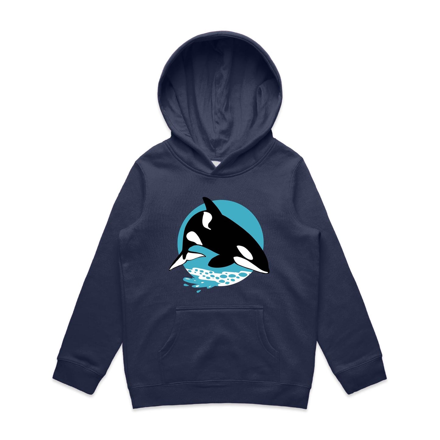 Kids Earthfolk Hoodie - Orca - The Crescent Moon