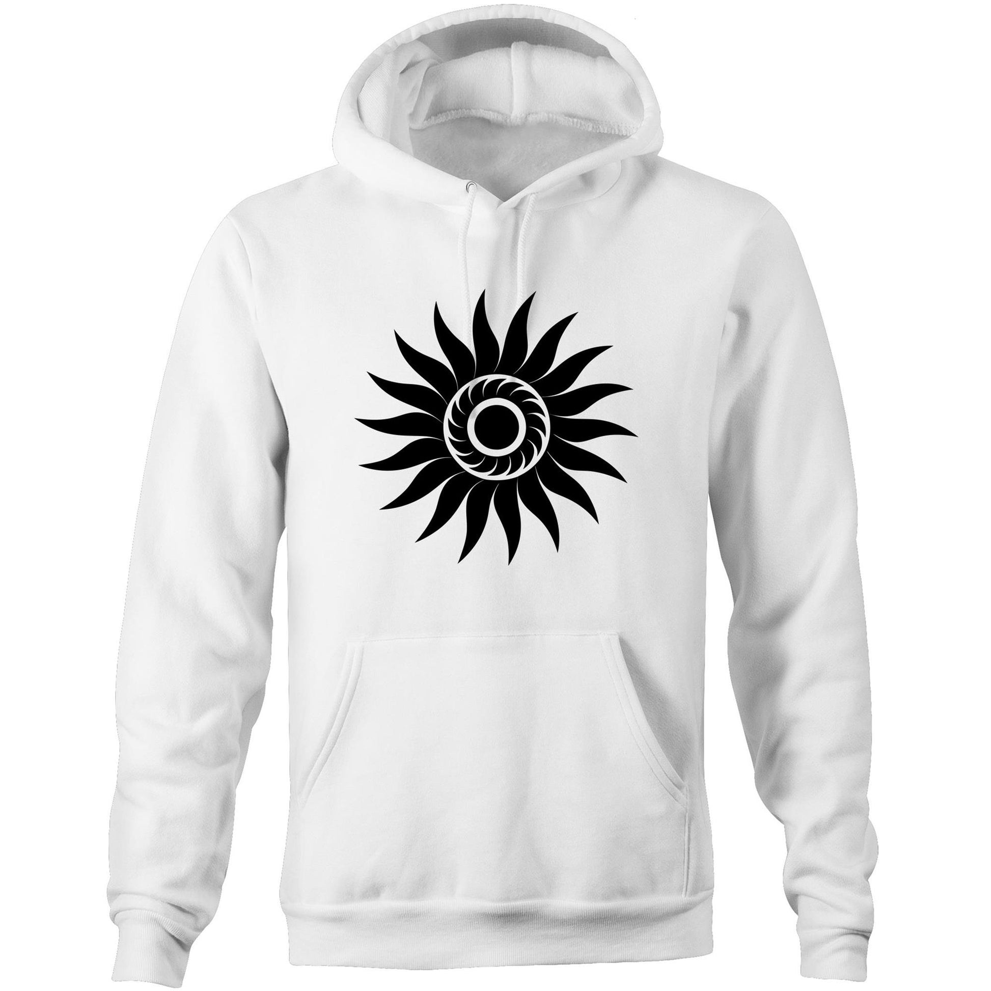 Men's Earthfolk Hoodie - Black Hole Sun - The Crescent Moon
