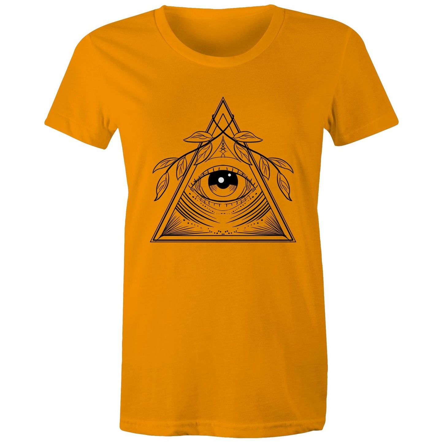 Womens Earthfolk T shirt - Natures Eye - The Crescent Moon