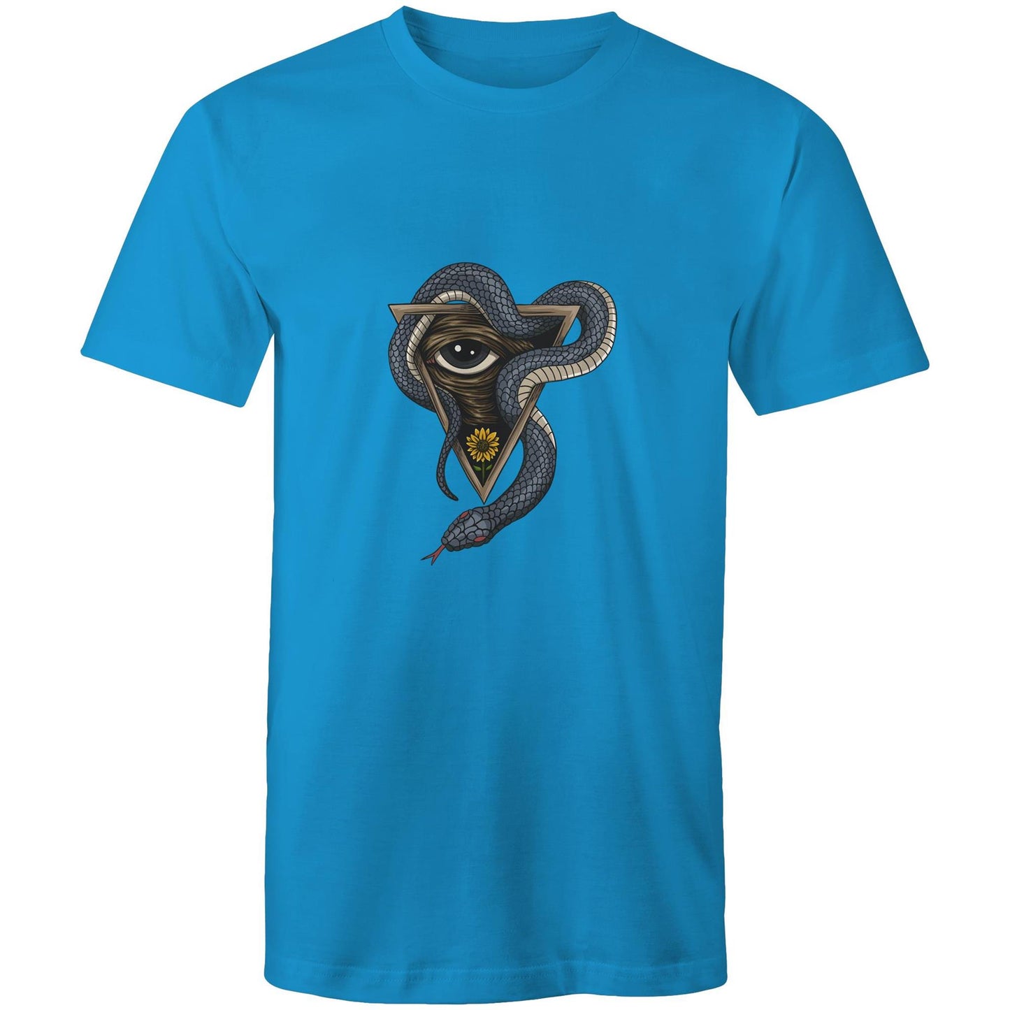 Men's Earthfolk T shirt - Serpents Vision - The Crescent Moon