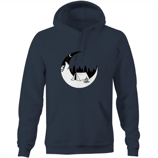 Unisex Earthfolk Hoodie - Moon Camper - The Crescent Moon
