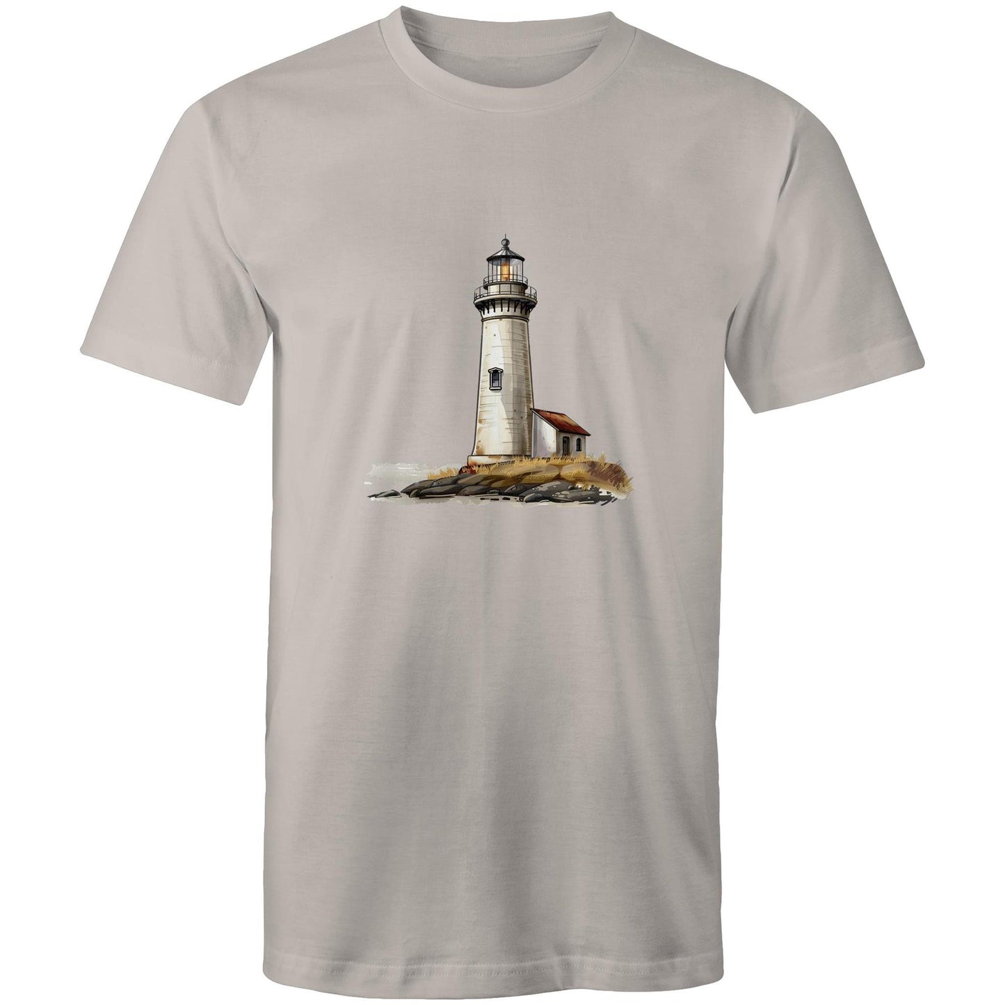 Men's Earthfolk T shirt - Lighthouse - The Crescent Moon