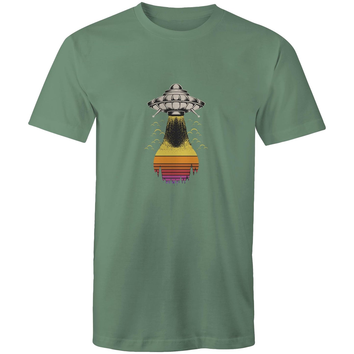 Men's Earthfolk Printed T shirt - Alien Summer - The Crescent Moon