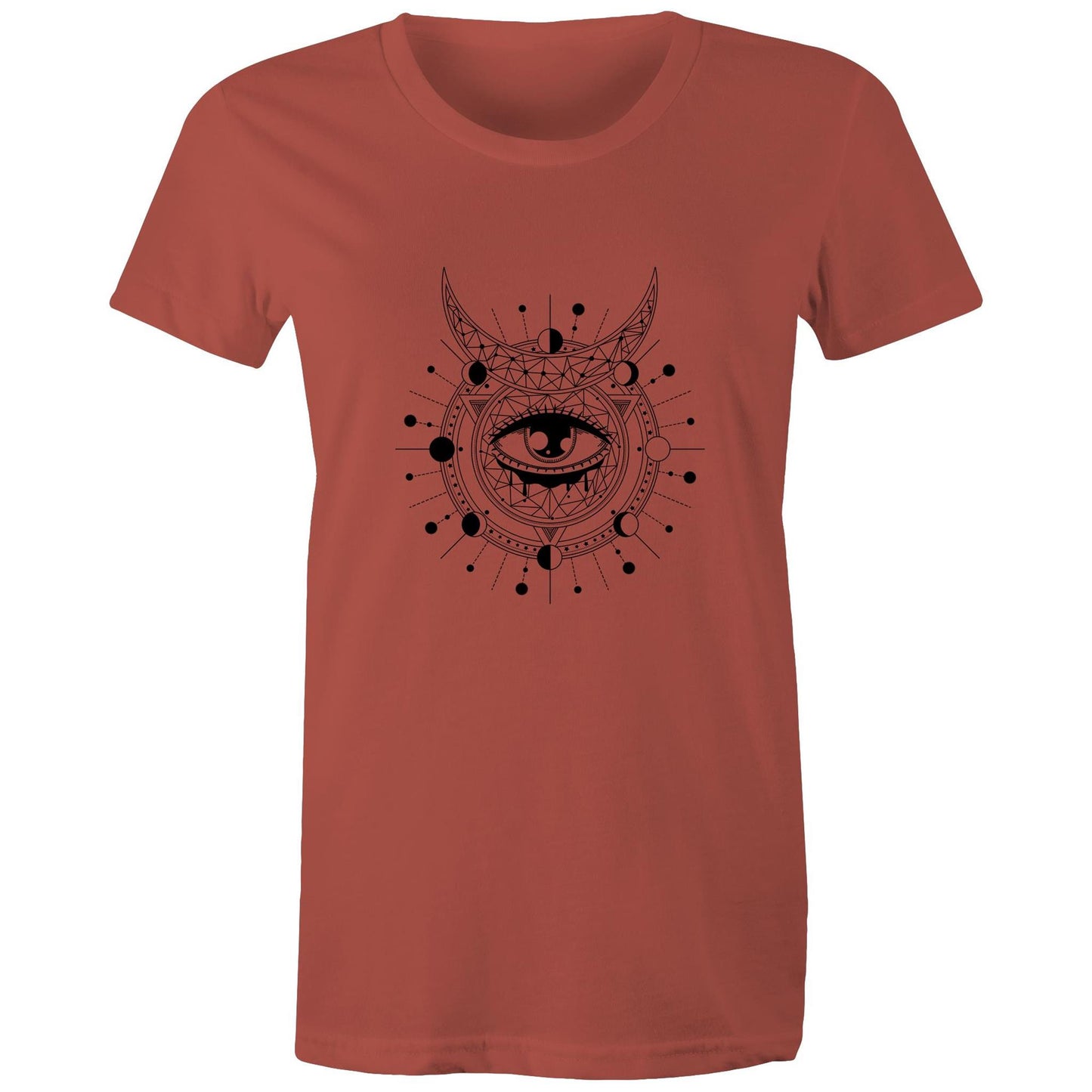 Women's Earthfolk T shirt - Divination - The Crescent Moon