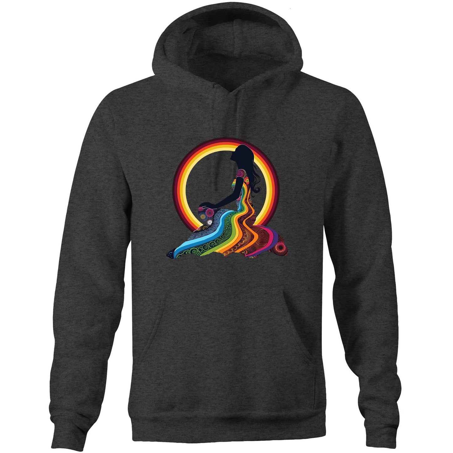 Unisex Earthfolk Hoodie - Feel the Rainbow - The Crescent Moon