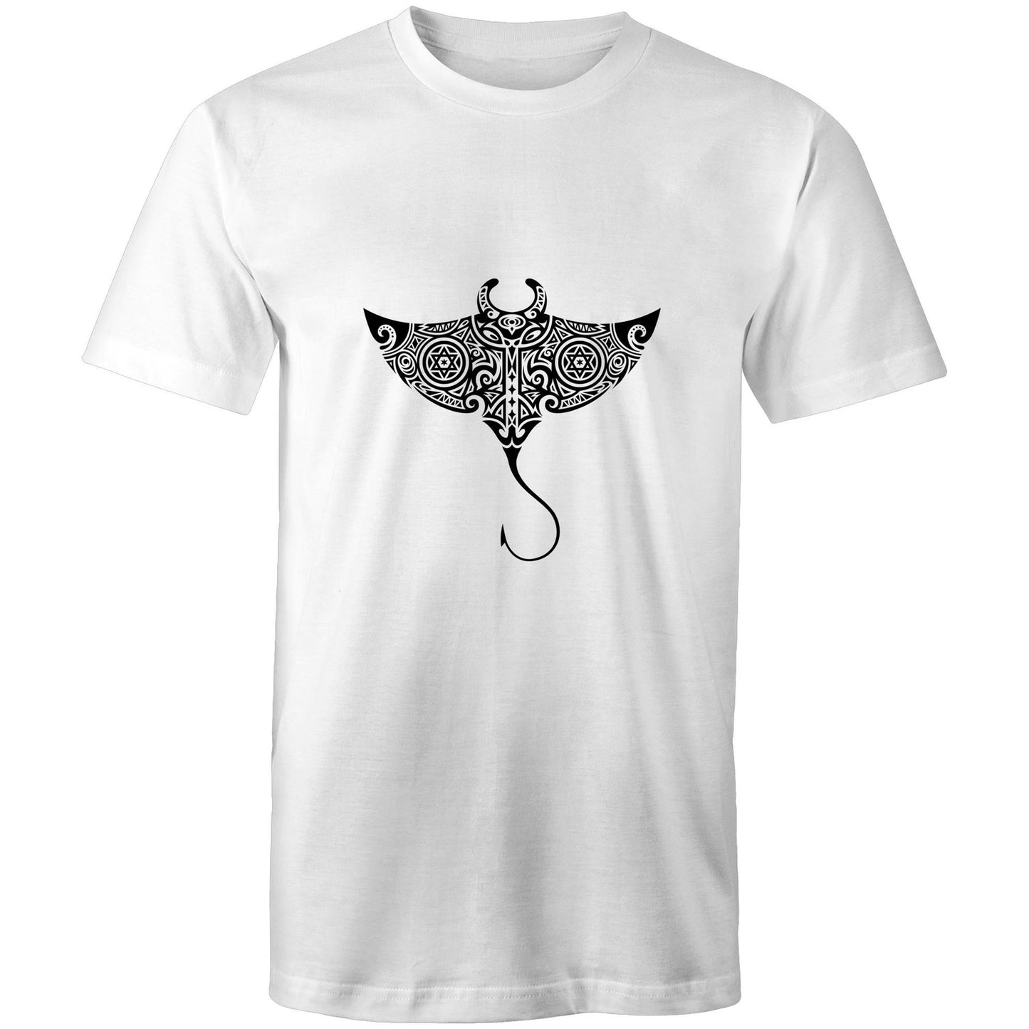 Men's Earthfolk T shirt - Totem Sting Ray - The Crescent Moon