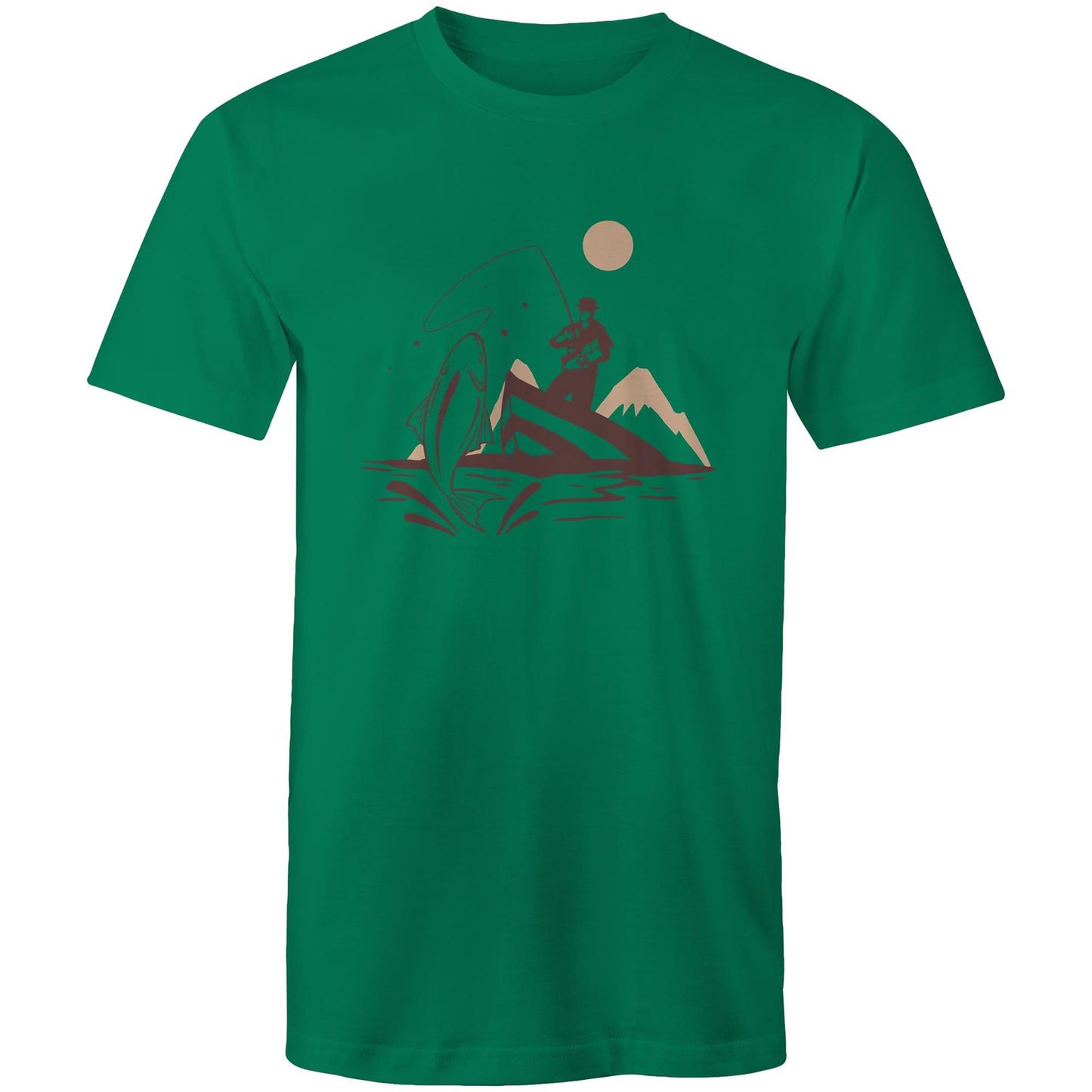 Men's Earthfolk T shirt - Catch of the Day - The Crescent Moon