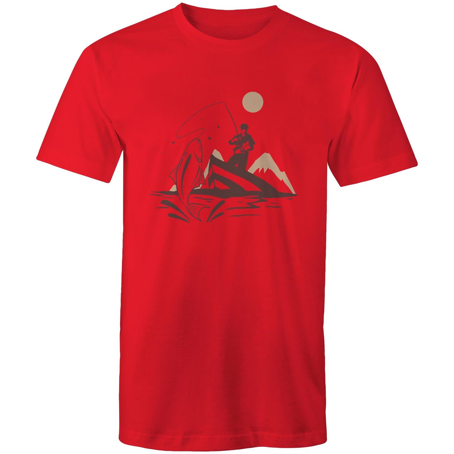 Men's Earthfolk T shirt - Catch of the Day - The Crescent Moon