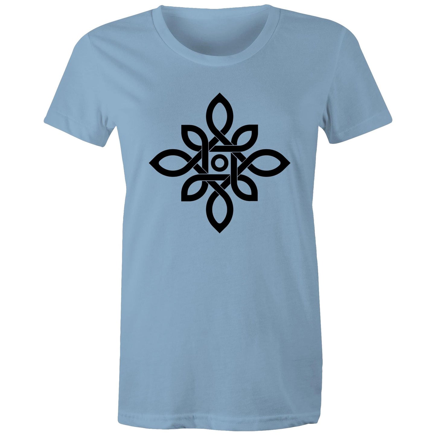 Women's Earthfolk T shirt - Celtic Nature Knot - The Crescent Moon