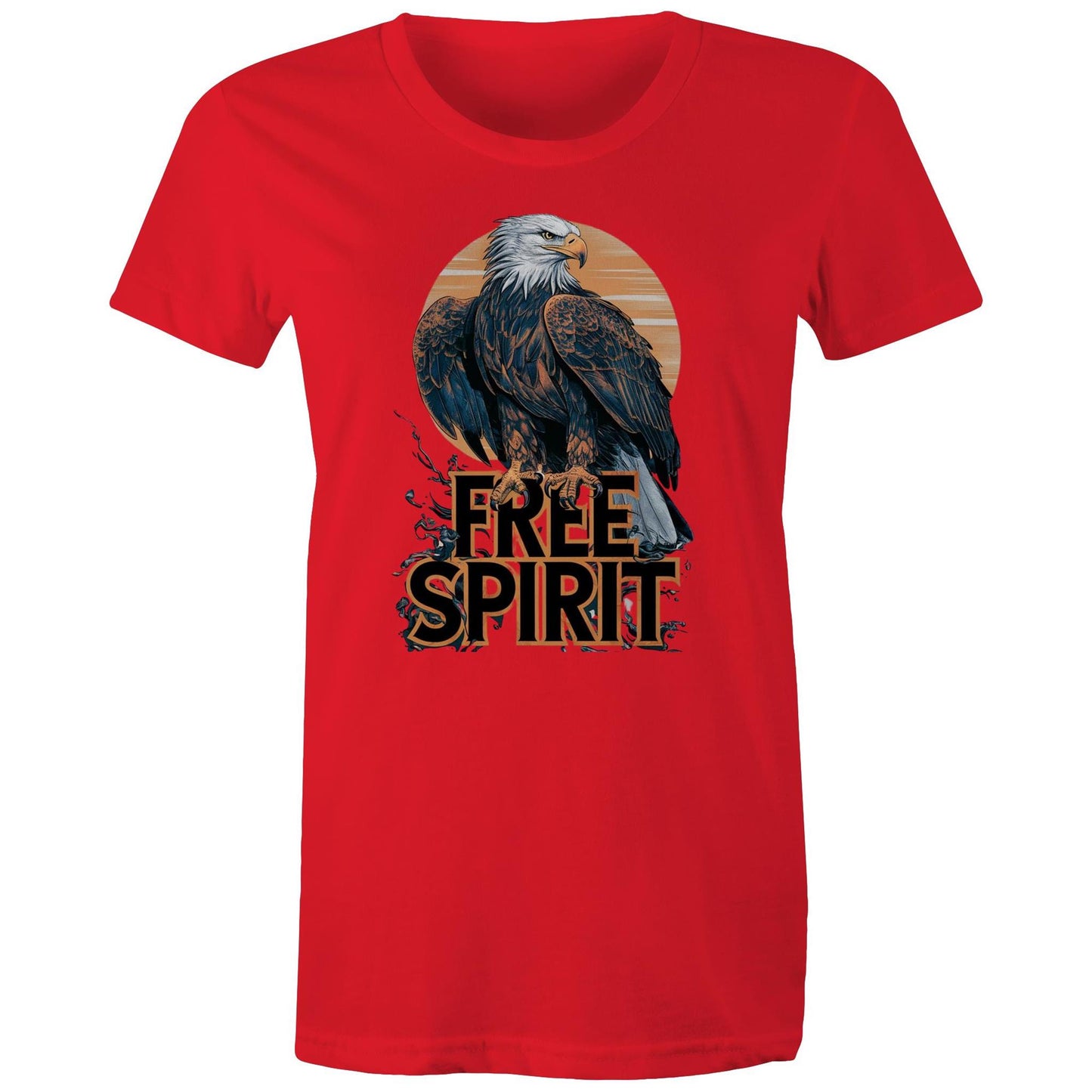 Womens Earthfolk T shirt - Free Spirit - The Crescent Moon
