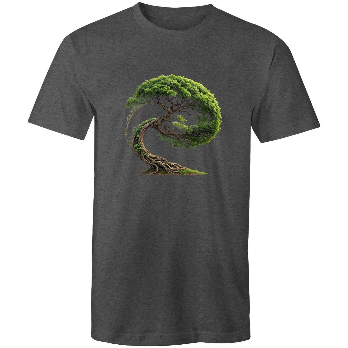 Men's Earthfolk T shirt - Swept in Motion - The Crescent Moon