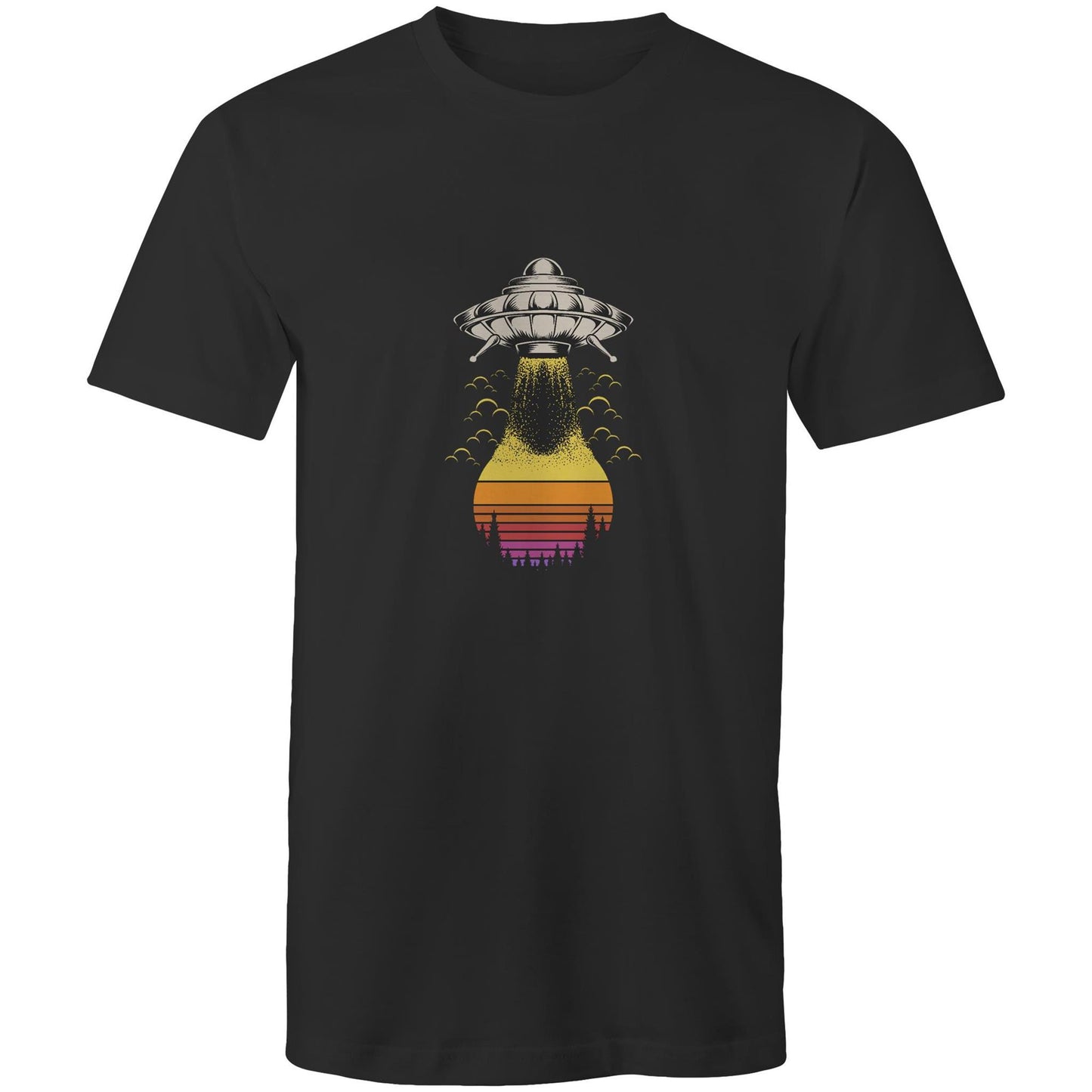 Men's Earthfolk Printed T shirt - Alien Summer - The Crescent Moon