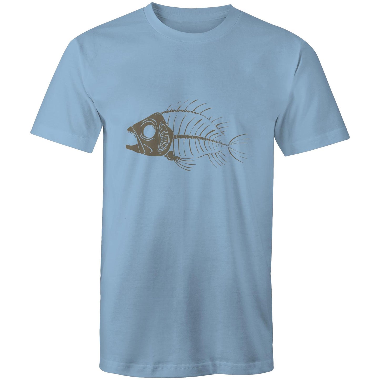 Men's Earthfolk T shirt - Fish Bones - The Crescent Moon