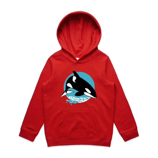 Kids Earthfolk Hoodie - Orca - The Crescent Moon