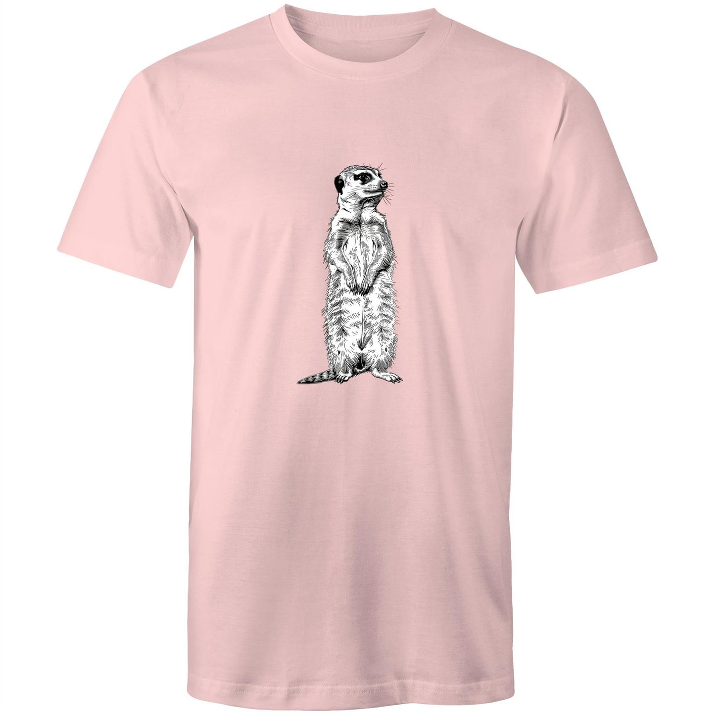 Mens Earthfolk T shirt - Meerkat - The Crescent Moon