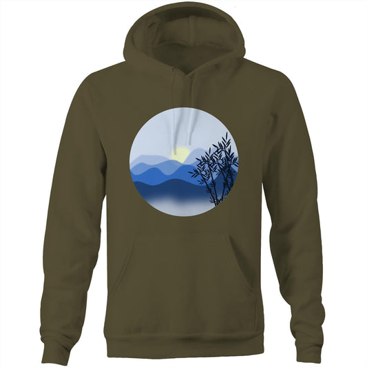 Unisex Earthfolk Hoodie - The Blue Mountains - The Crescent Moon